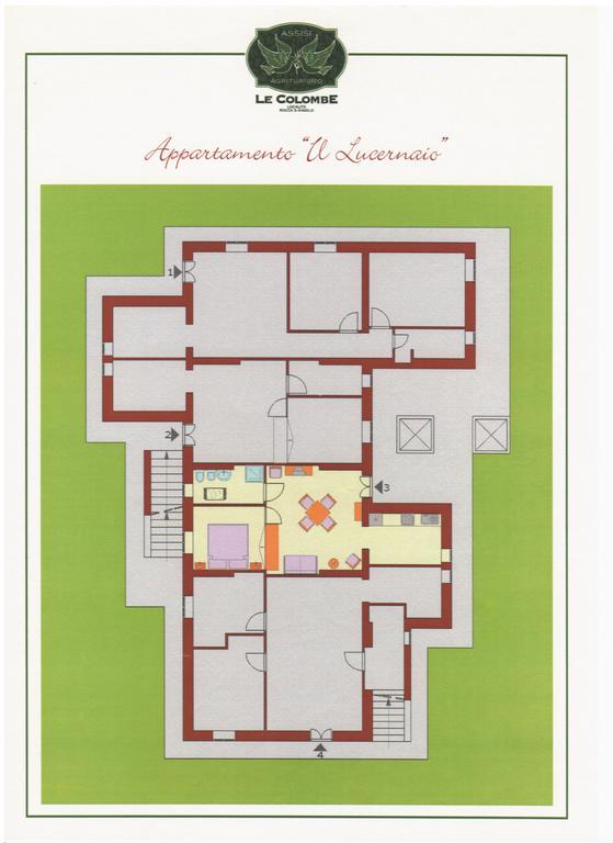 Agriturismo Le Colombe Assisi Pokoj fotografie